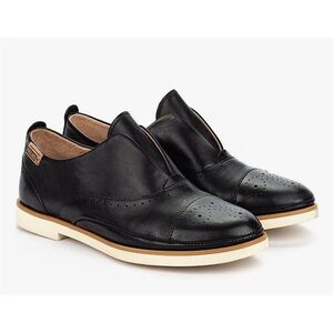 Pikolinos Pyrgos Oxford Slip On Loafer Black Leather EU 37 US 6.5-7